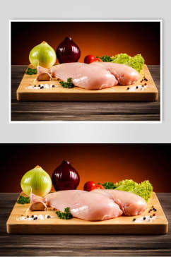 食物鸡胸肉鸡肉鸡腿摄影图