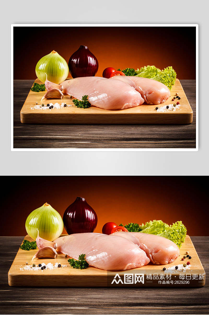 食物鸡胸肉鸡肉鸡腿摄影图素材