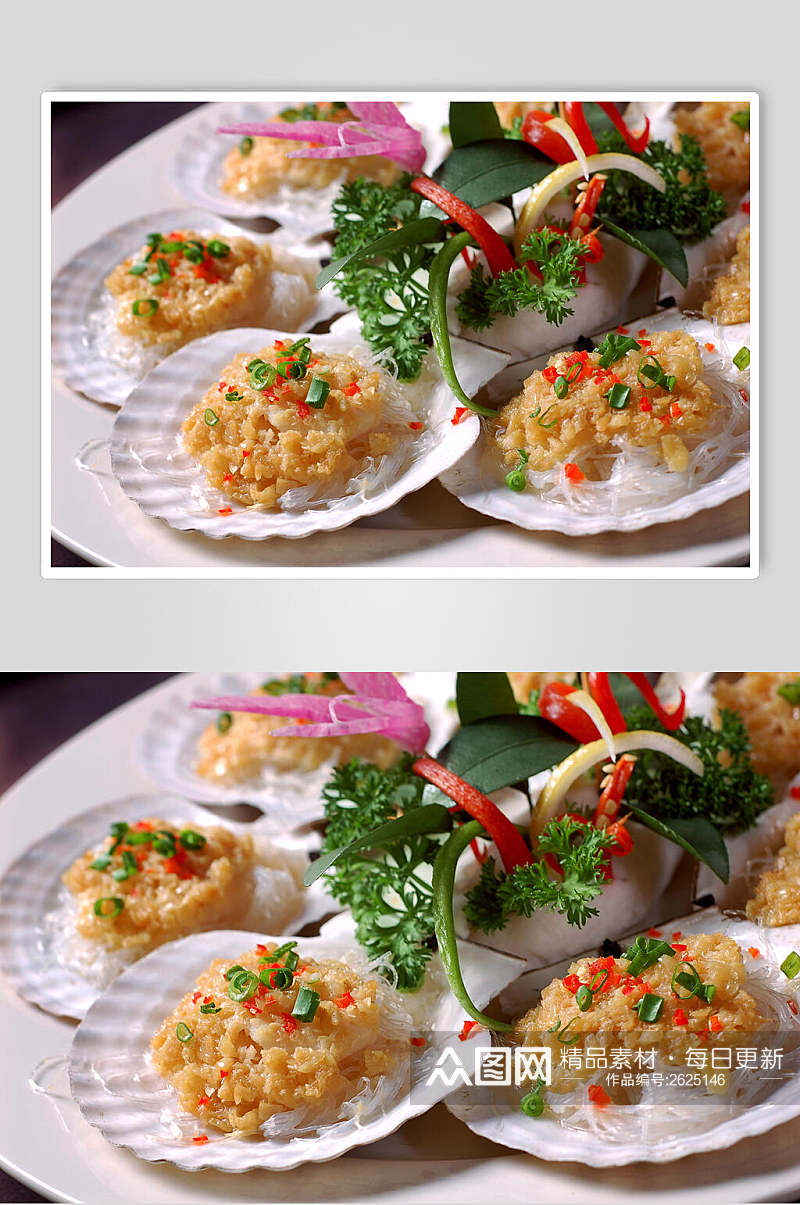 蒜茸粉丝贝餐饮食品图片素材