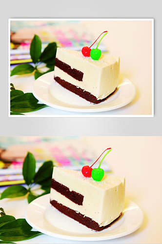 芒果慕斯蛋糕餐饮食品图片
