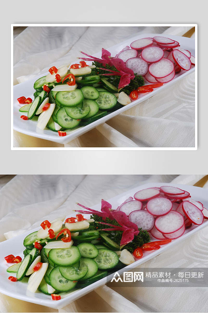 蒜片乳瓜樱桃萝卜餐饮食品图片素材