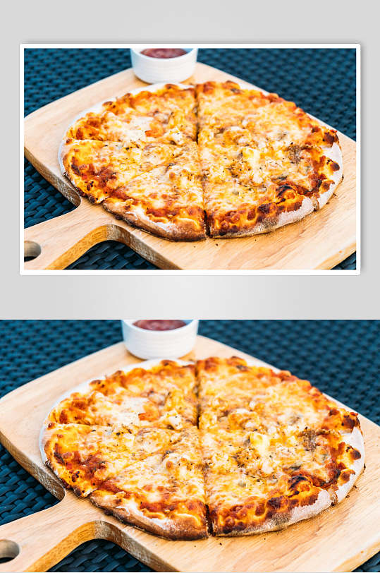 新鲜美味披萨食物摄影图片