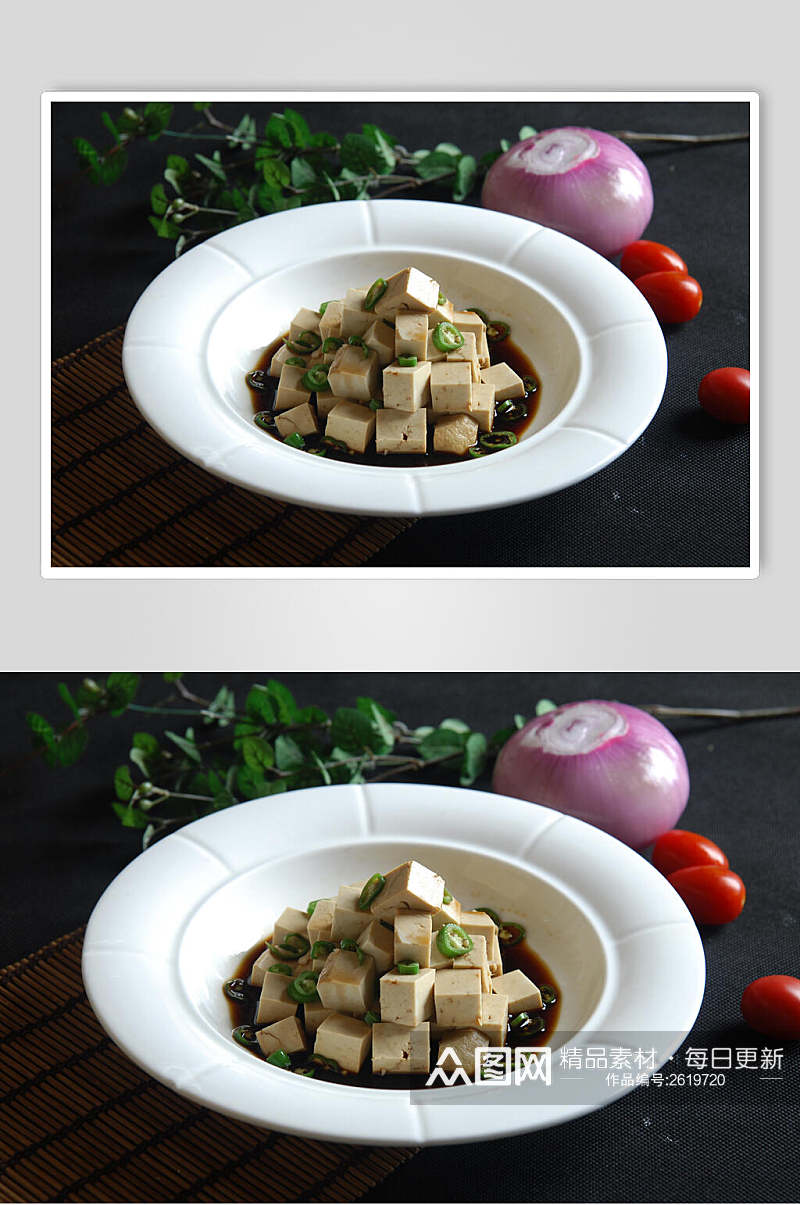 原味豆腐食物摄影图片素材