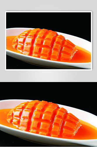 鲜香美味橙汁木瓜餐饮食物图片