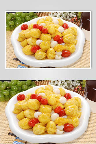 荔汁香蕉球餐饮食品图片