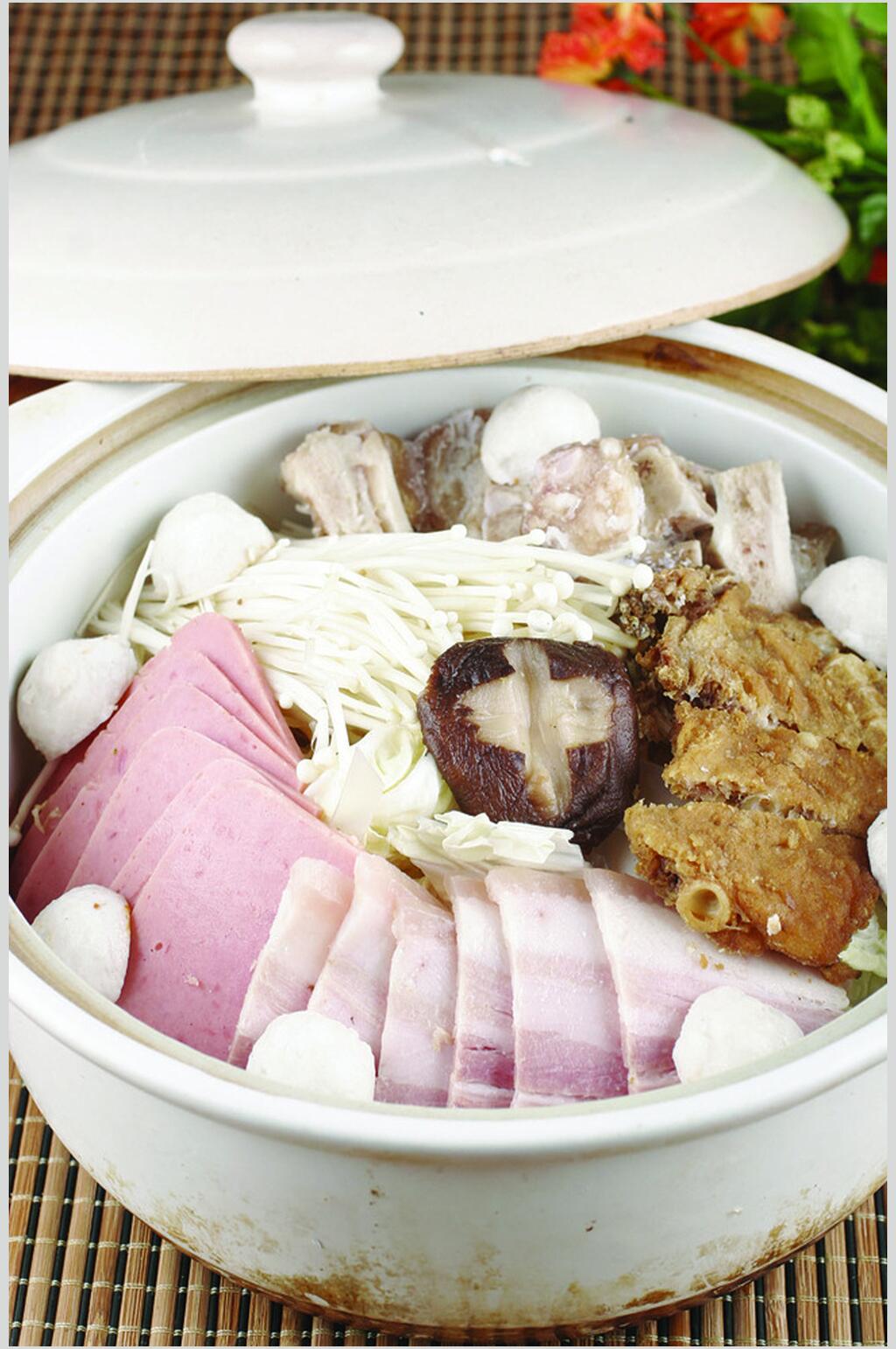 全家福砂锅食物高清图片素材