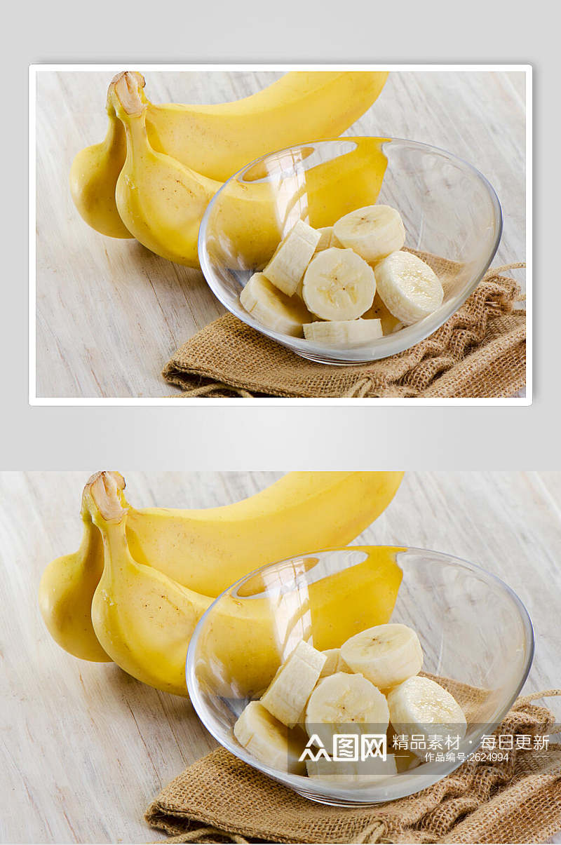 新鲜美味水果香蕉图片素材