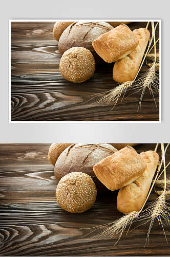 营养美味烤面包餐饮食品图片