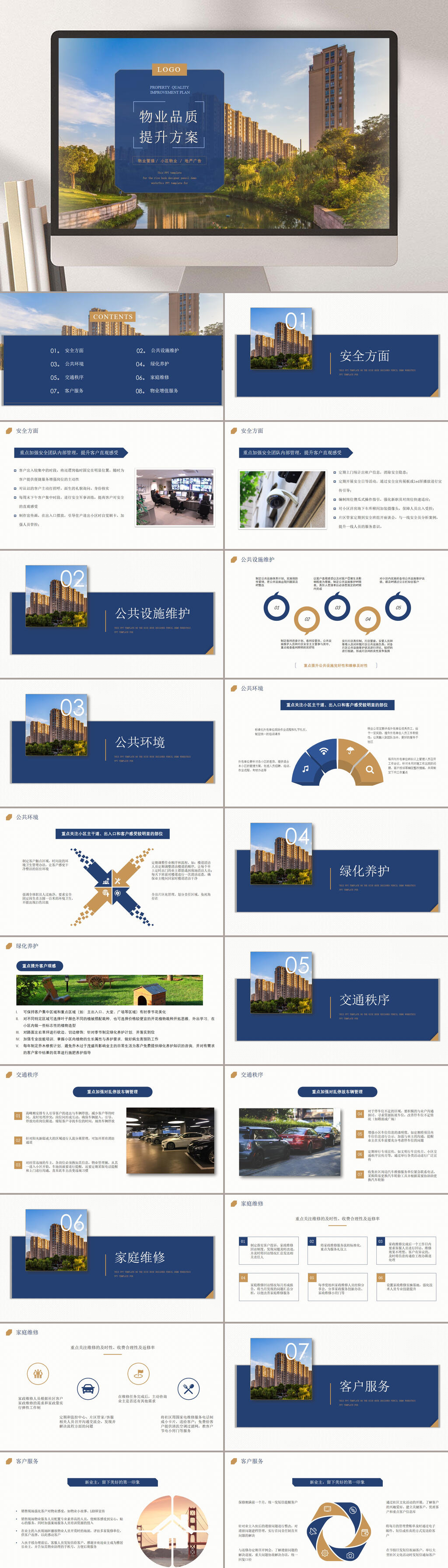 插图蓝白高级感物业公司管理ppt