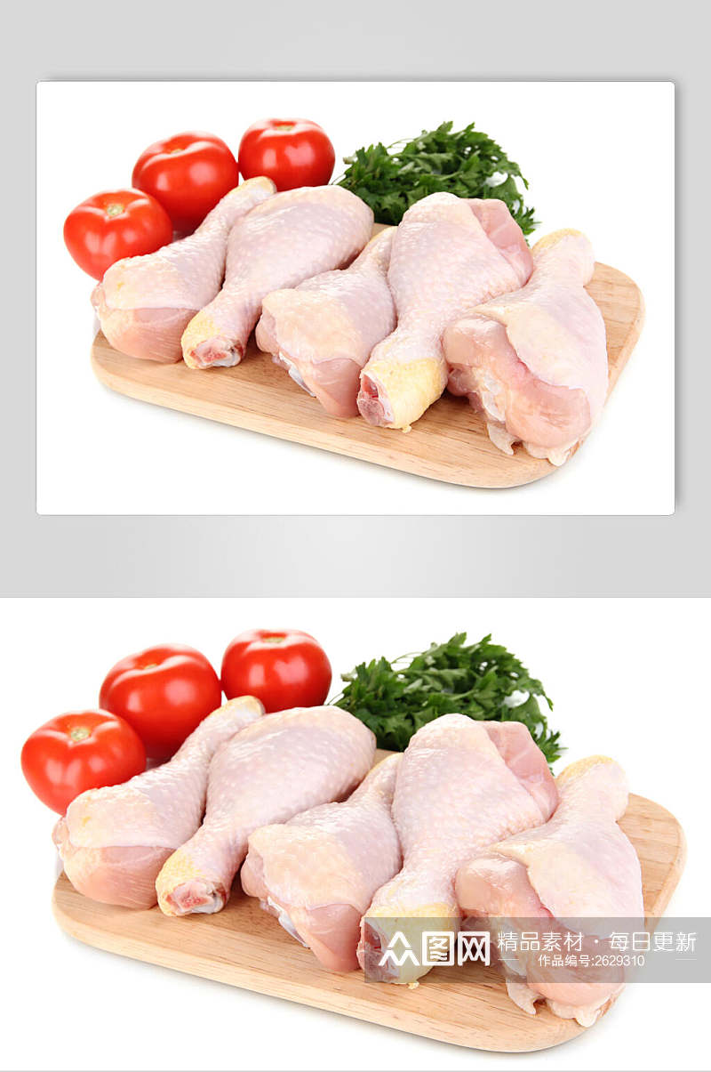 鲜香食物鸡肉鸡腿摄影图素材