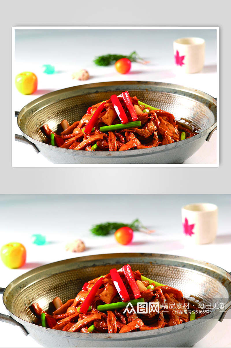 干锅面筋食物摄影图片素材