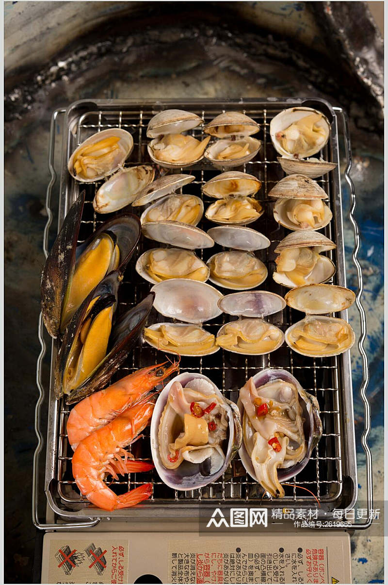 原味烤海鲜食物摄影图片素材