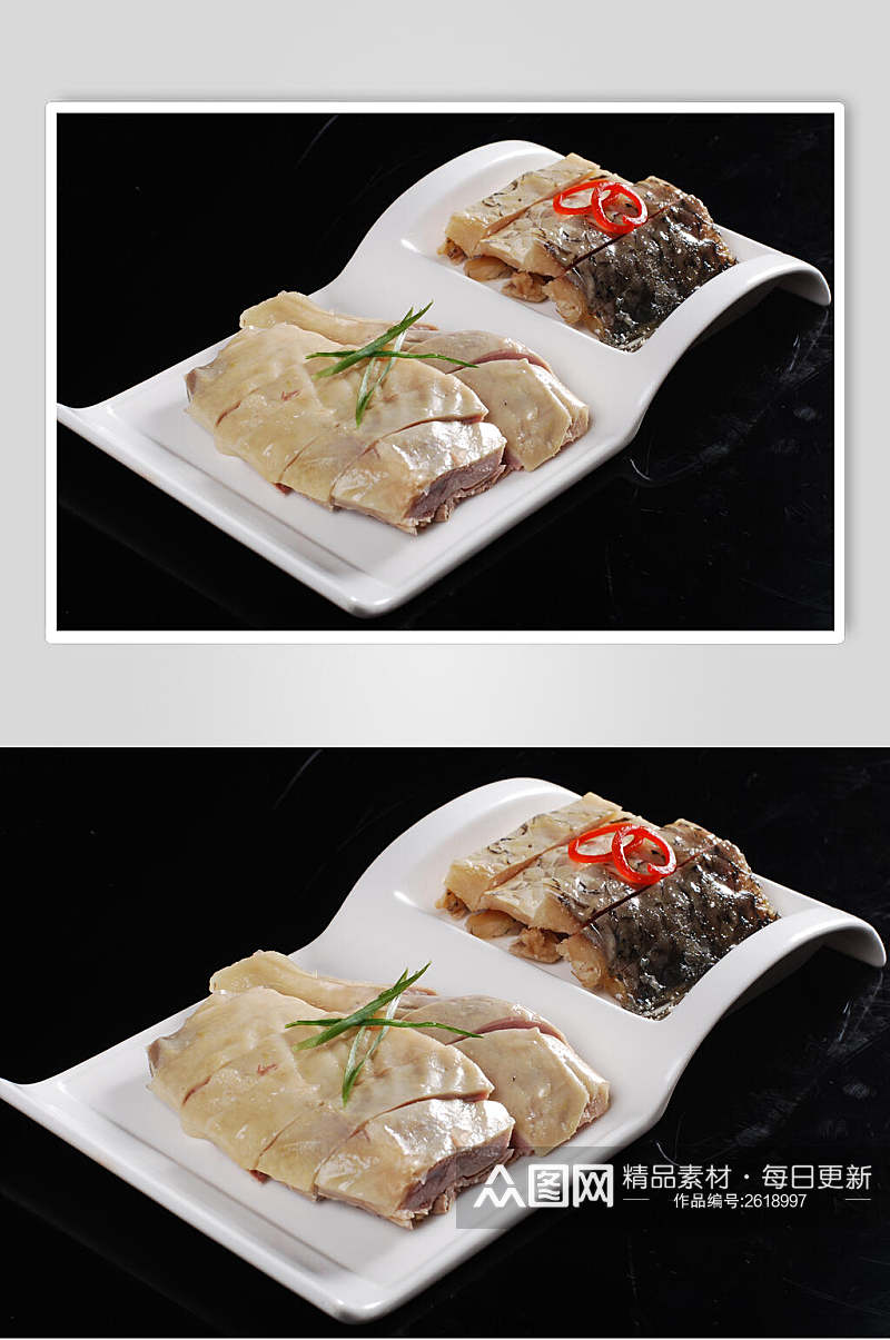 盐水鸭广东醉鱼食物摄影图片素材