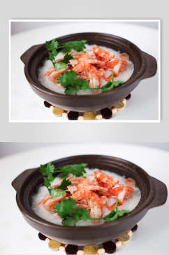 招牌海鲜粥餐饮食品图片