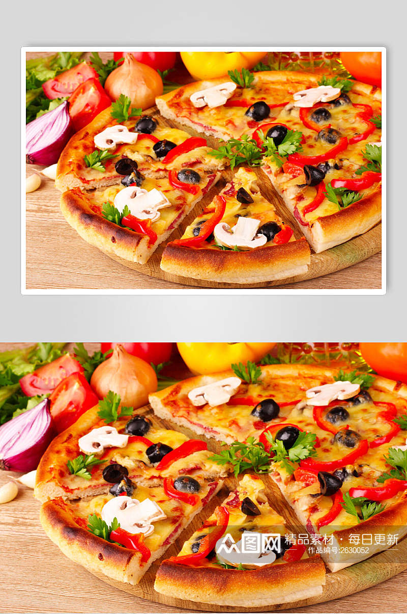 健康美味美食披萨食物摄影图片素材