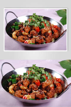 干锅香味鸡食品高清图片