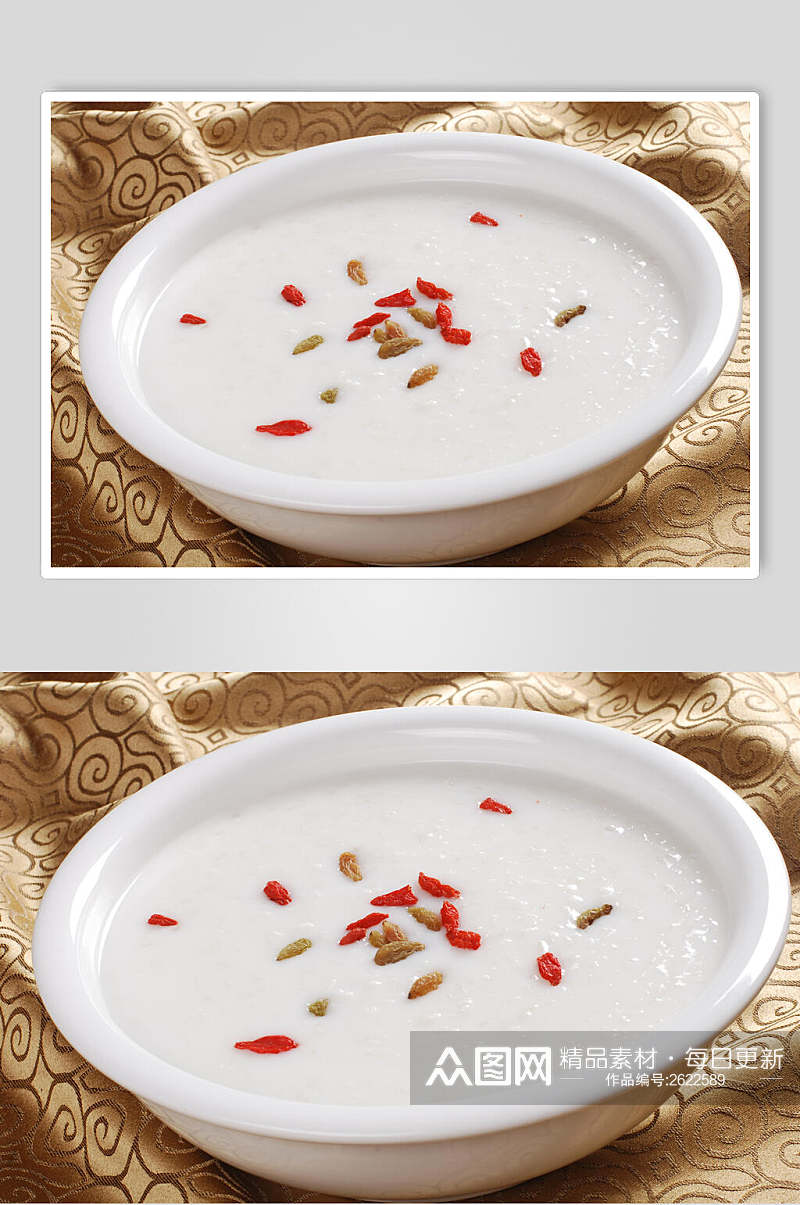 特制花生牛奶粥食品摄影图片素材