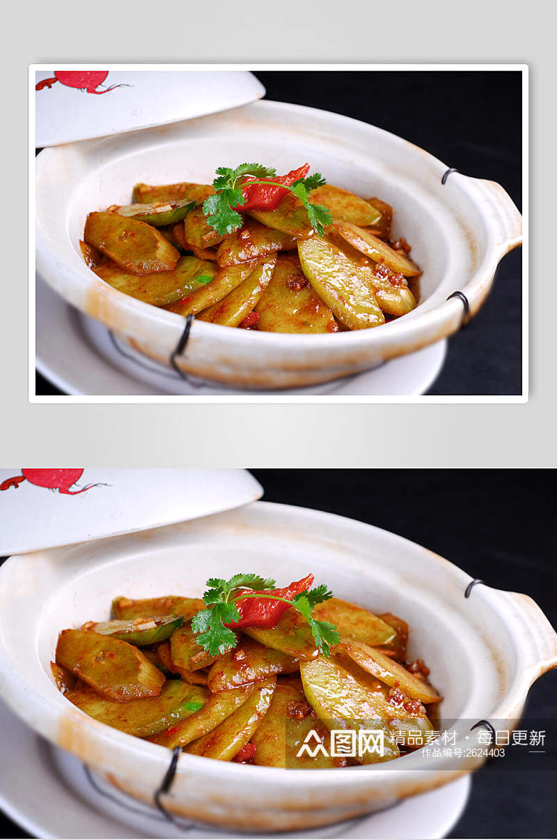 煲仔生啫芥兰餐饮食品图片素材
