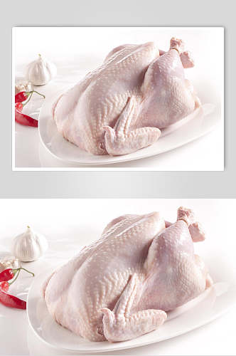新鲜食材鸡肉鸡腿摄影图