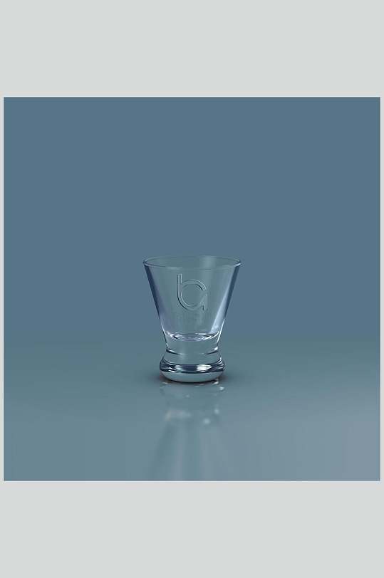 敞口杯玻璃杯样机设计