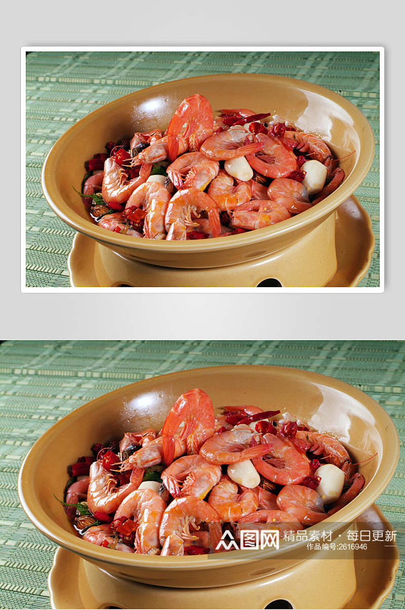 荆州油焖大虾餐饮高清图片素材