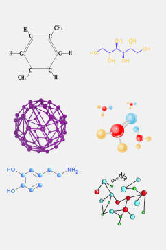 生物基因医疗化学分子免抠素材