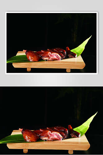 招牌杭州酱鸭食物摄影图片