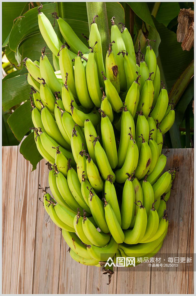 清新绿色水果香蕉图片素材