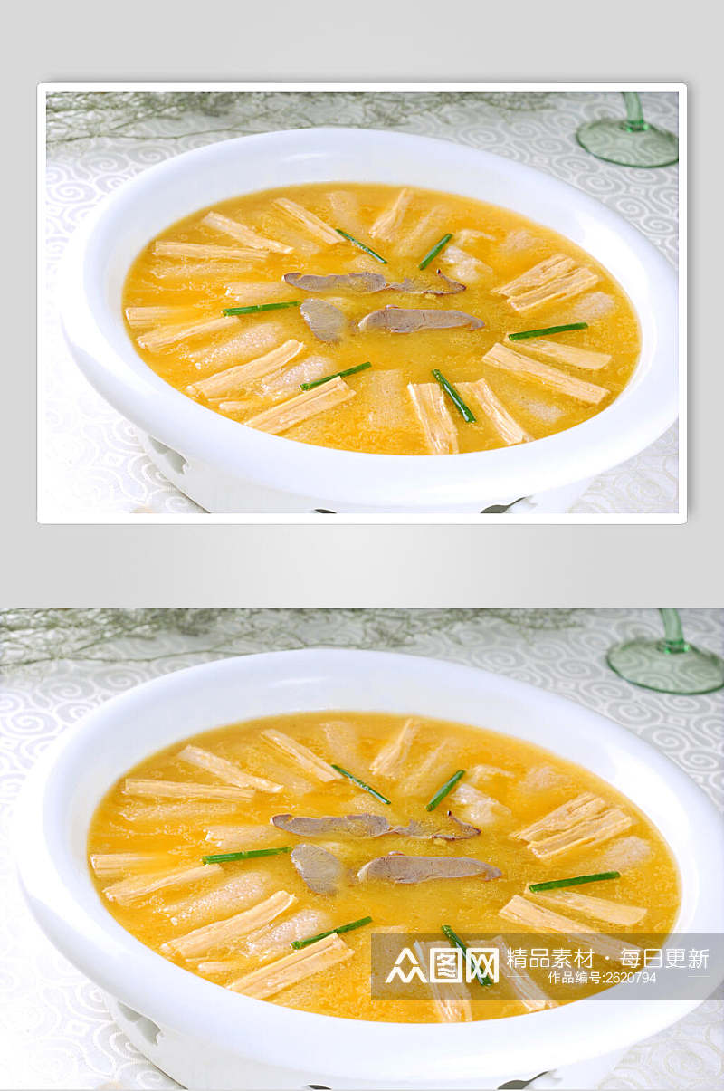 腐竹烩三鲜食物高清图片素材