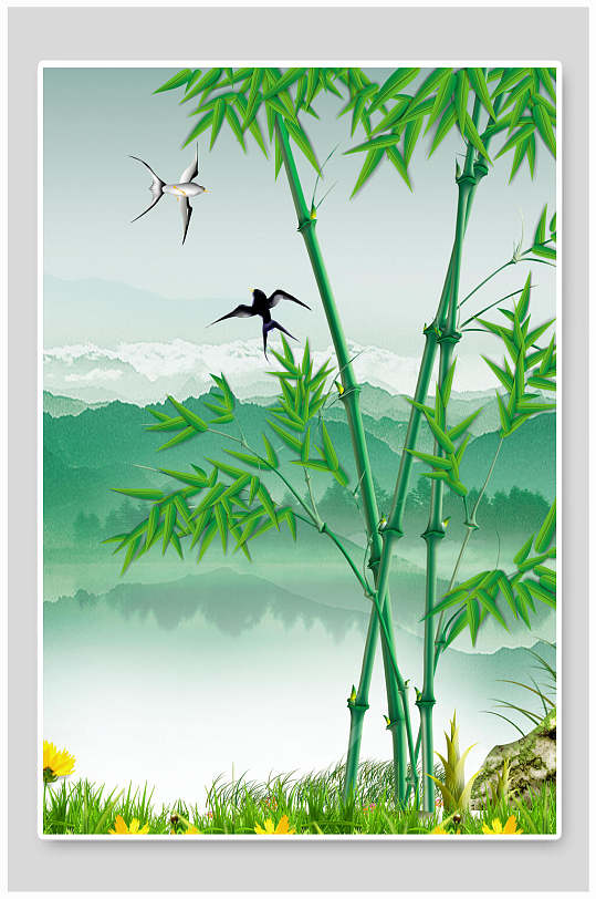 竹竿竹子绿色植物立即下载立即下载中国风节节高升绿色竹子竹林摄影图