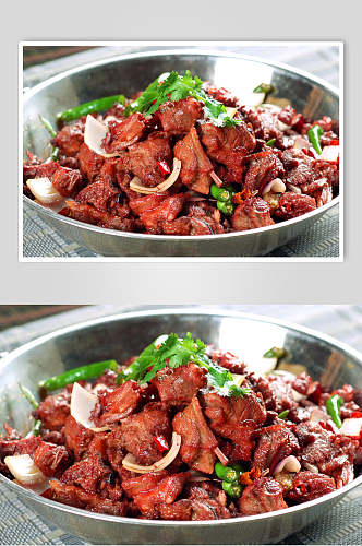 干锅狗肉食物图片
