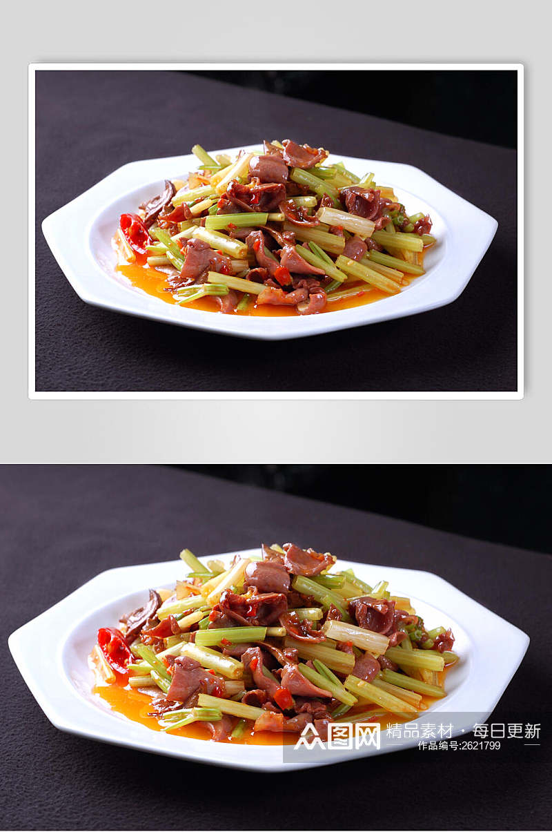 芹菜炒杂餐饮食品图片素材