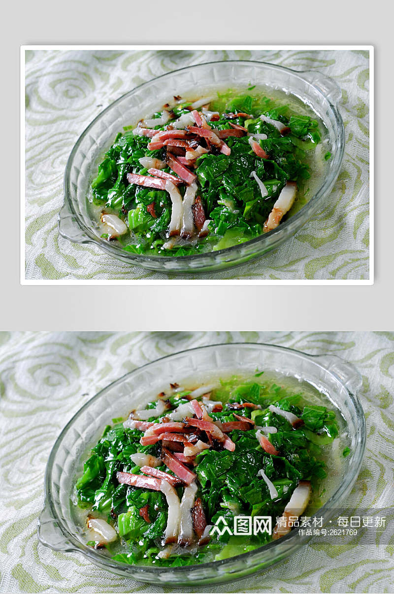 火腿青菜钵餐饮食品图片素材
