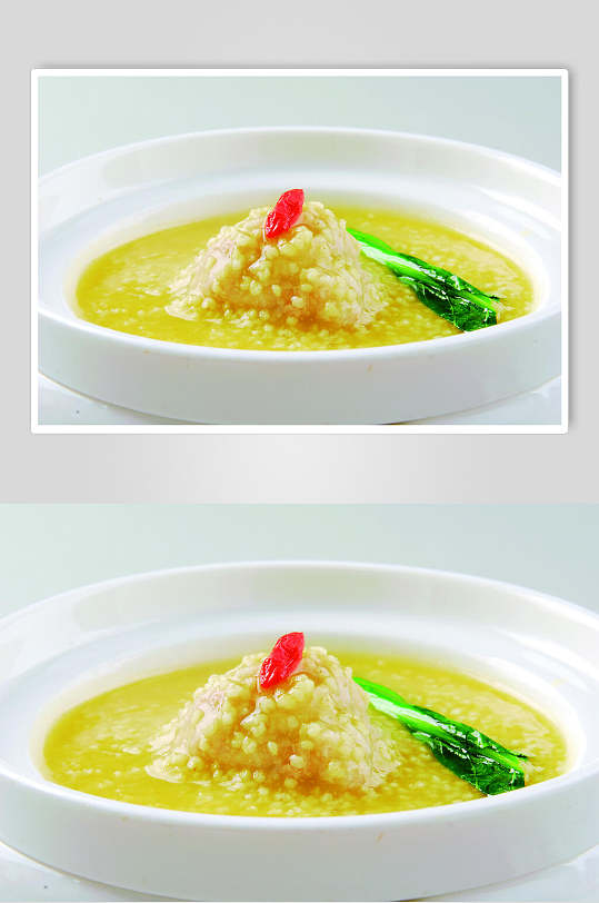 小米狮子头美食图片