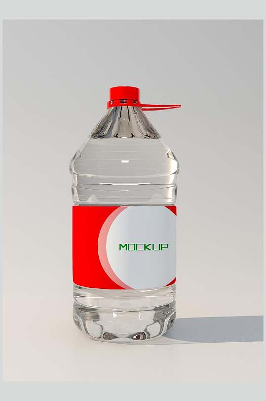 红白大桶矿泉水包装样机