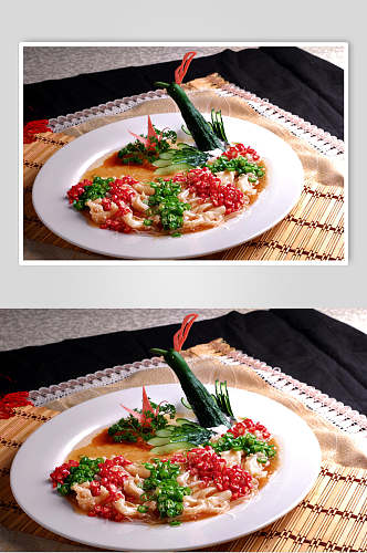 孔雀鸭掌食品高清图片
