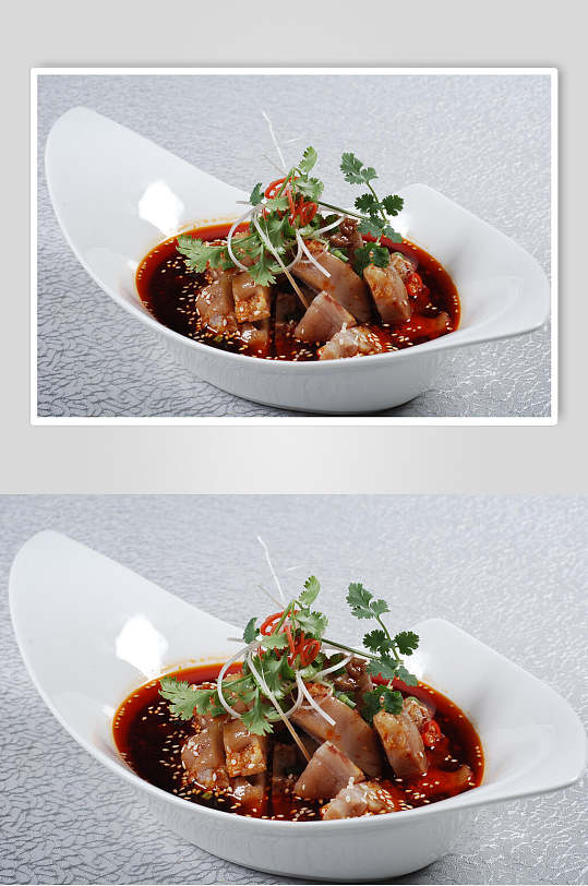 醋椒蹄花食物摄影图片