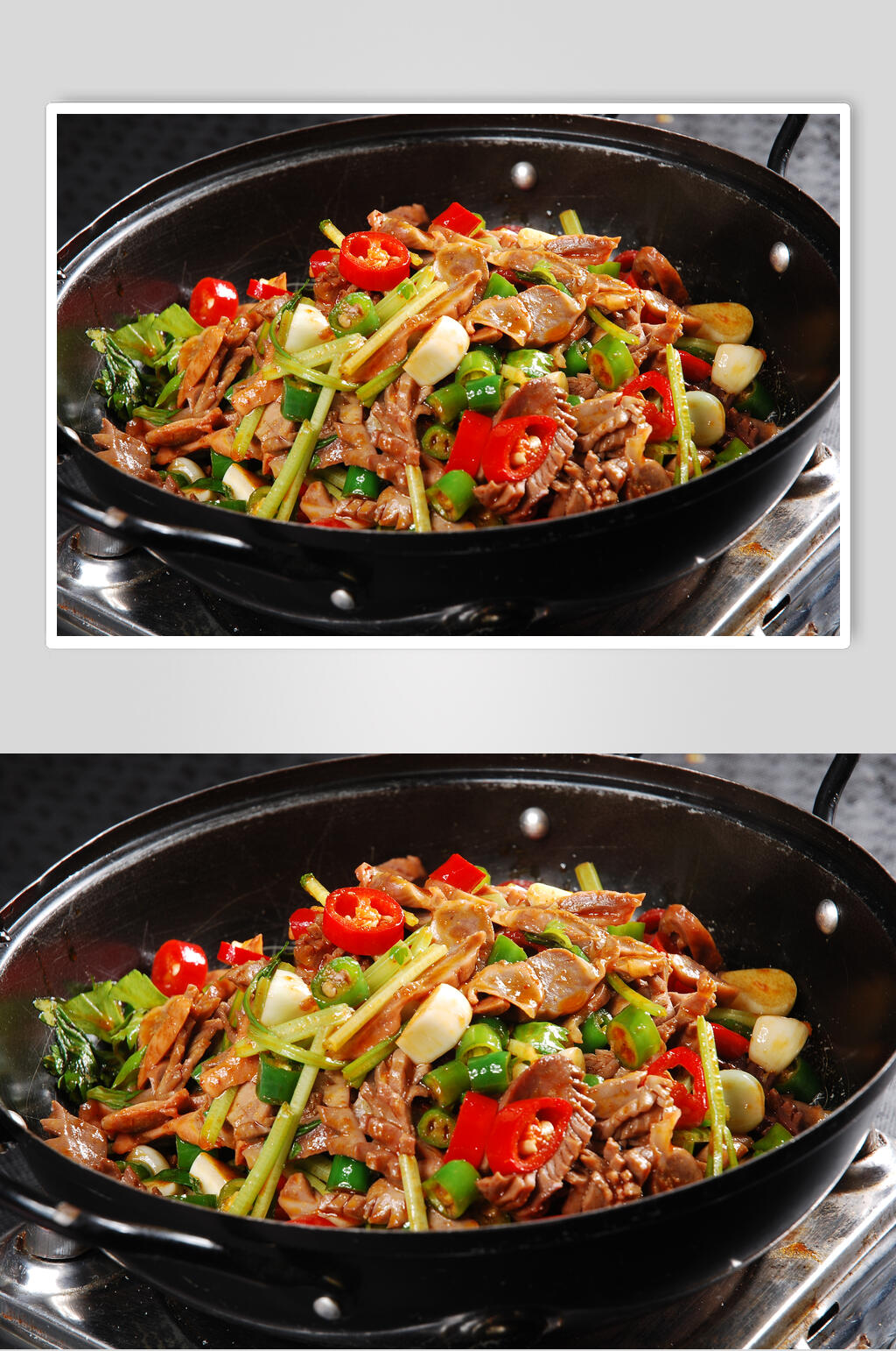 干锅双脆食物图片素材