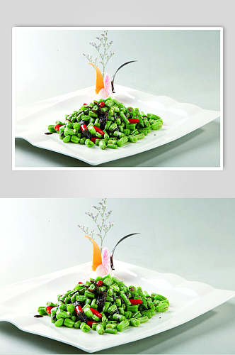 橄榄四季豆食物高清图片