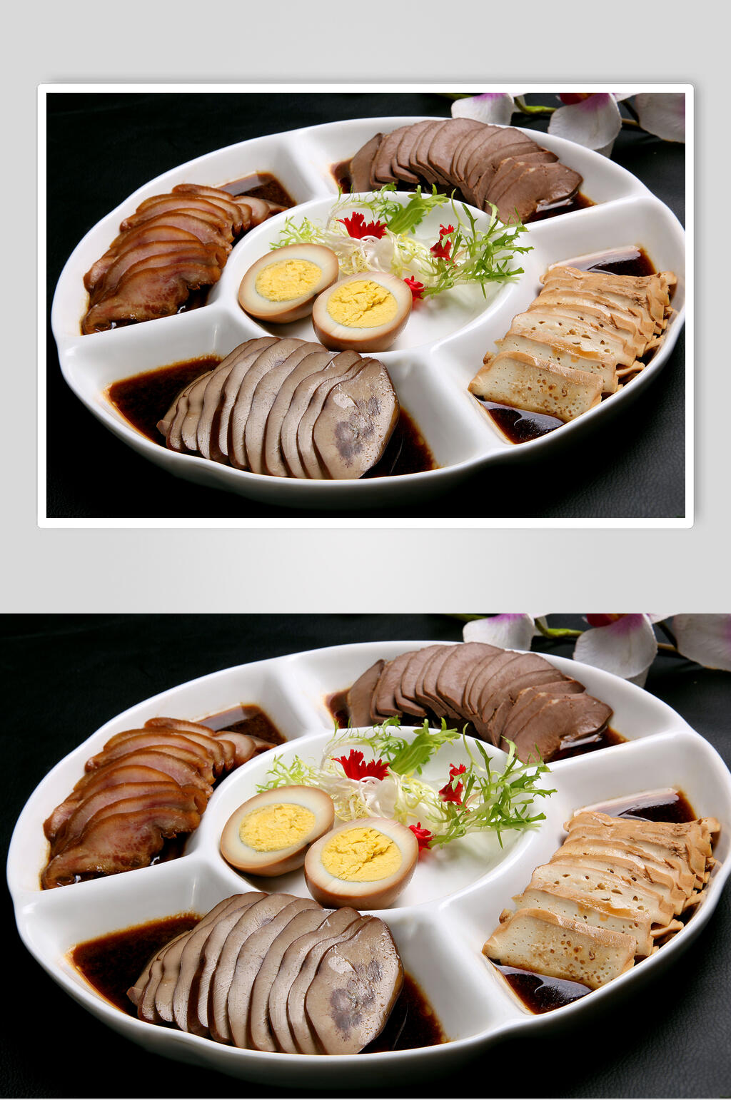 香浓美味卤菜冷拼餐饮食物图片素材