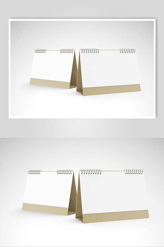 极简风日历台历样机设计
