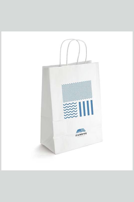 条纹手提袋展示样机