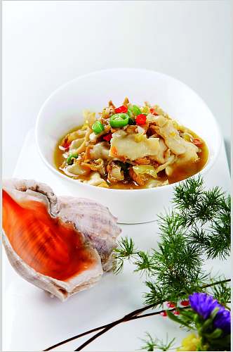 酸汤捞海螺餐饮食品图片