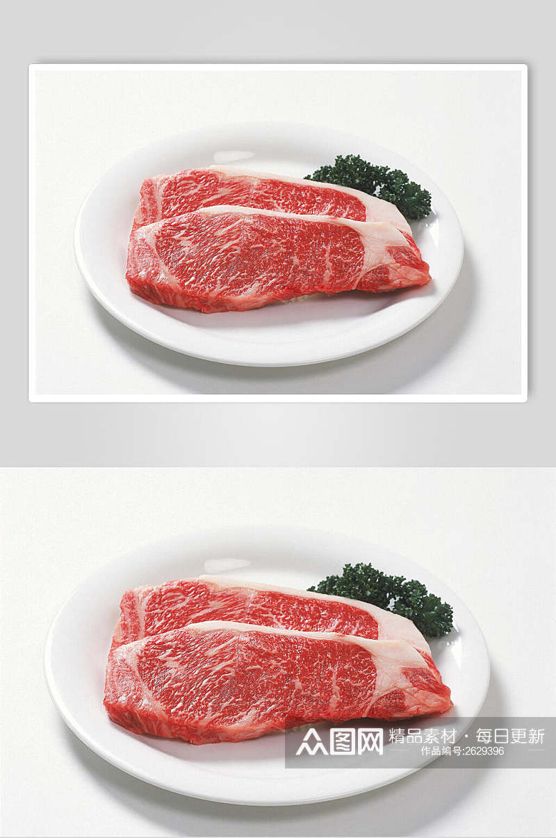 新鲜特色牛排肉片摄影图素材