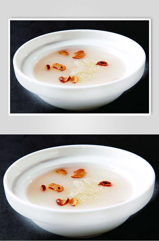冰花椰汁炖官燕餐饮食物图片