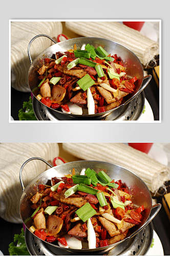 干锅牛杂食物图片