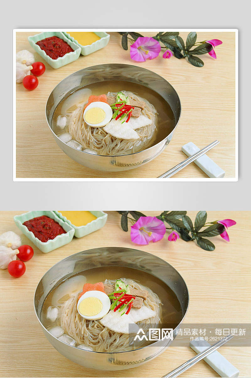 招牌美味朝鲜冷面美食图片素材