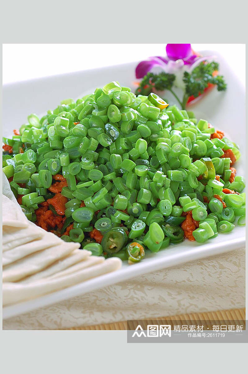 榄菜鸡米食品高清图片素材