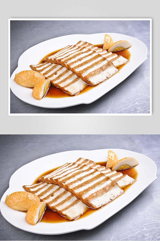 豆腐干卤菜冷拼食品摄影图片