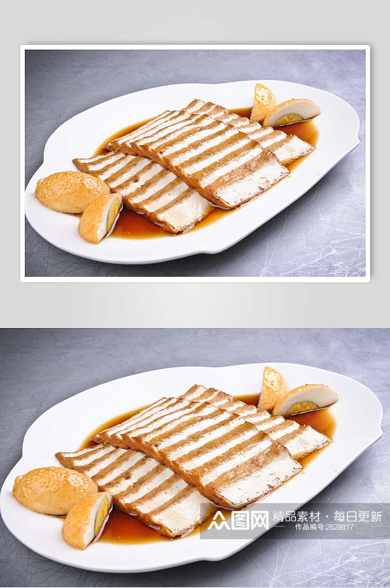 豆腐干卤菜冷拼食品摄影图片素材